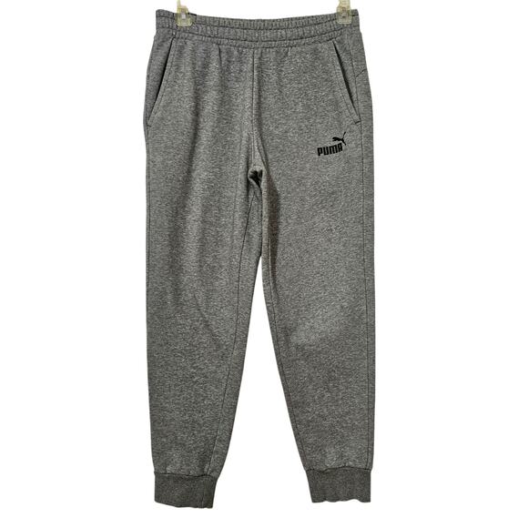 Puma Womens Sweatpants Size L Gray Elastic Waist and Cuffs Pockets Pull On - Picture 1 of 8